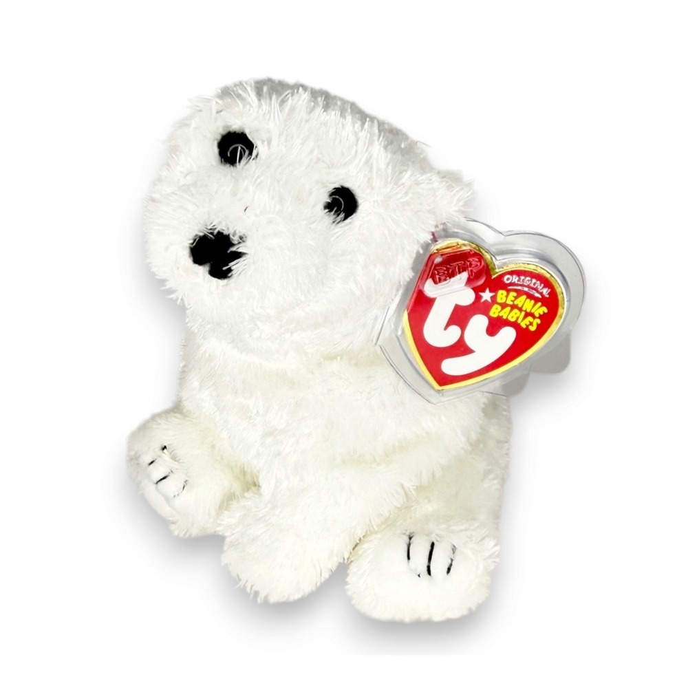 Siberia the Polar Bear | Arctic Fuzzy Friend | Mint Heart Tag TY Beanie Baby